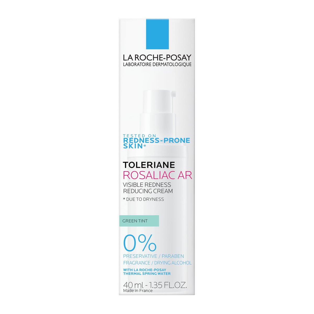 La Roche-Posay Toleriane Rosaliac AR Visible Redness Reducing Cream - Color Correcting Face Moisturizer for Sensitive Skin with Green Pigments, Soothing and Hydrating, 1.35 Fl Oz Avelisse