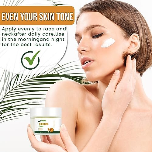 AMVital Turmeric Cream - Natural Face Moisturizer with Turmeric & Plant-Based Ingredients for All Skin Types, Lightweight & Smooth - görsel 14