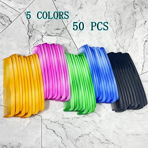 zYoung 50 Pcs Hair Combs Set - Fine Plastic Pocket Combs for Women and Men - görsel 12