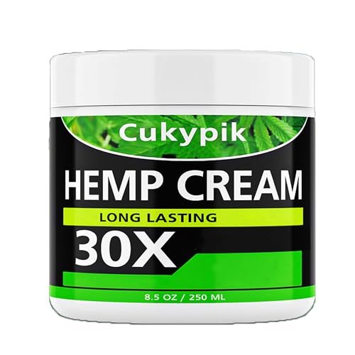 JUYIHEAL Hemp Cream 8.5oz – Natural Soothing Topical Cream with Arnica, MSM, Turmeric, Menthol & Aloe Vera Avelisse