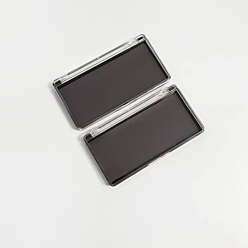 2-Pack Rectangular Mini Magnet Makeup Palette with 10 Metal Stickers - Empty Eyeshadow Blush Storage Case - görsel 10