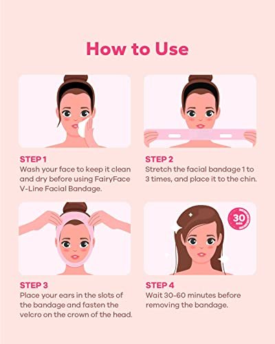 Meto Reusable Face Strap - Chin Strap for Facial Toning & Slimming - görsel 14