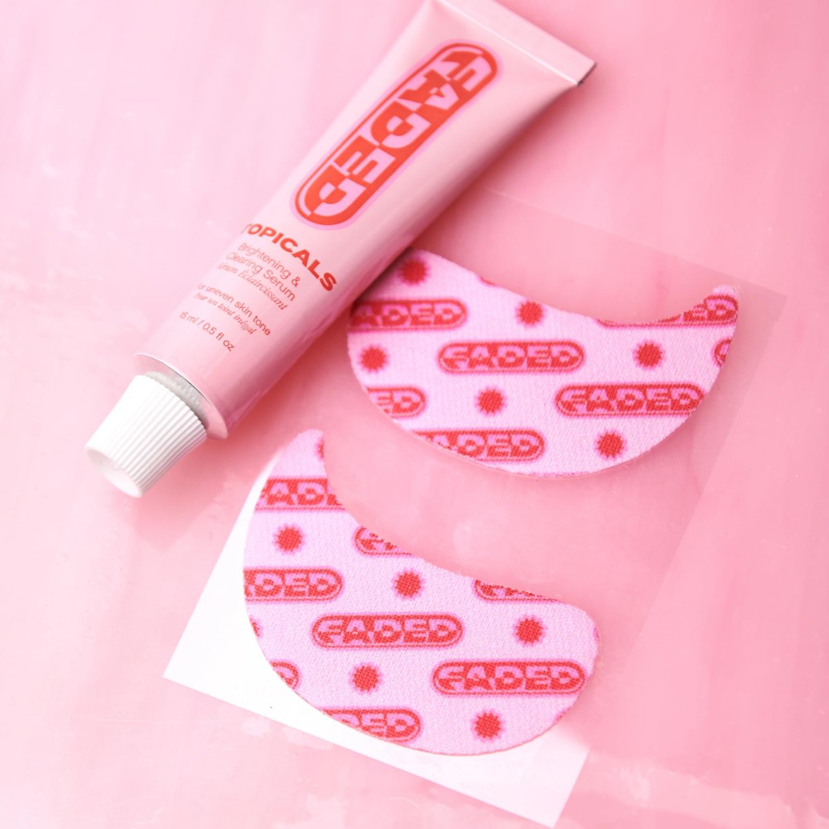 Topicals Faded Brightening Under Eye Masks – Depuff, Hydrate & Brighten with Kojic Acid, Caffeine & Niacinamide (6 Patches) Avelisse