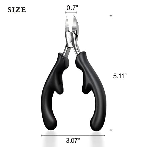 RIMEI Professional Toenail Clippers for Thick & Ingrown Nails – Podiatrist Recommended, Stainless Steel Curved Blade for Men & Seniors - görsel 12