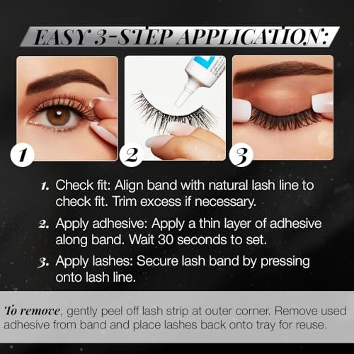 Ardell Studio Effects Demi Wispies False Eyelashes, Custom Layered Wispy Lashes for Natural Volume and Length, 4 Pack Avelisse
