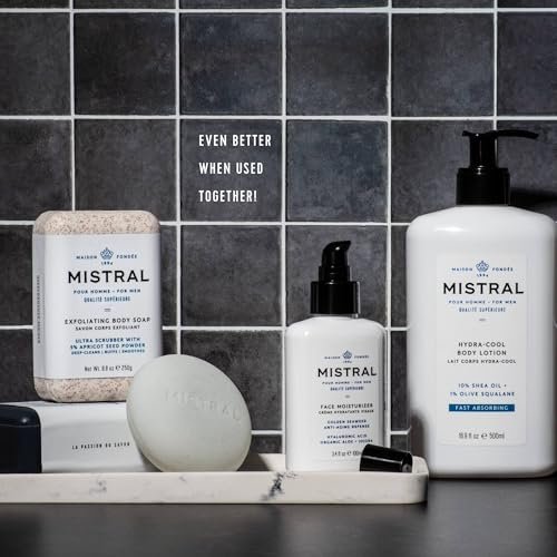 Mistral Men's Solid Shampoo Cool Marine - 3.88 oz Plastic-Free Bar - görsel 10