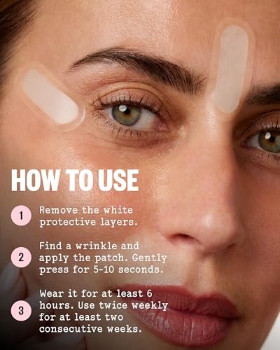 PEACE OUT Microneedling Wrinkle Patches with Retinol, Peptides & Vitamin C - 6 Count Avelisse