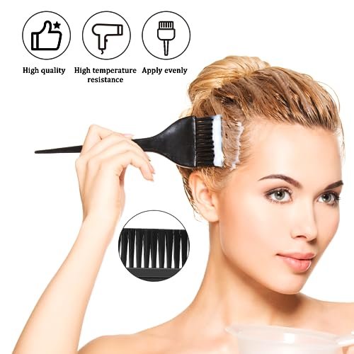 3Pcs Professional Salon Hair Color Applicator Kit - Hair Tint Dyeing Brush Set for Coloring and Dyeing - görsel 14