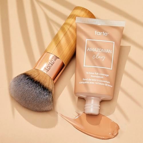 Tarte The Buffer Airbrush Finish Foundation Brush – Full Size, Vegan & Cruelty-Free Synthetic Brush for Flawless Application Avelisse