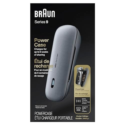 Braun Powercase for Electric Razors – Portable Charging Case Compatible with Series 9 Pro, Series 9 & Series 8 Avelisse
