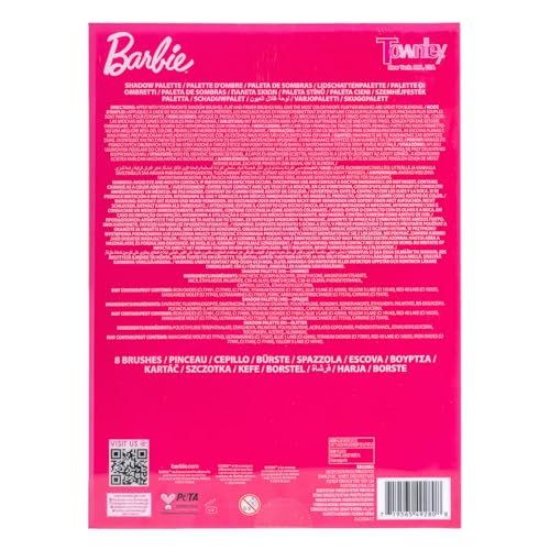 Barbie 35-Well Shadow Palette – Shimmery & Opaque Eyeshadows for Kids & Teens, Pigmented & Blendable, Includes 8 Brushes, by Townley Girl - görsel 18