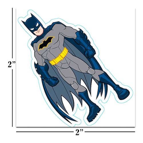 Batman Temporary Tattoos Party Favors Bundle – 72 Perforated 2" x 2" Tattoos for Kids, Boys, Girls (Batman Party Supplies) - görsel 4