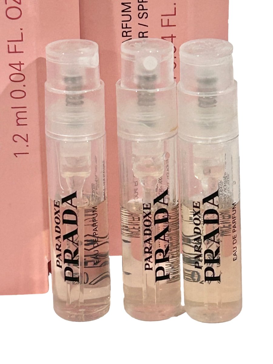 Prada Paradoxe Eau de Parfum Sample Vial Set of 3 - 1.2 ml / 0.04 oz Each Avelisse