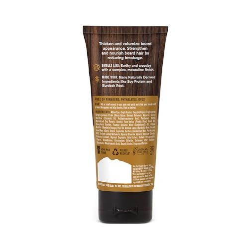 Every Man Jack Beard Thickening Cream, 2.8 oz (2 Pack) – Strengthens, Thickens & Nourishes with Biotin & Vitamin B6 – Light Sandalwood Scent Avelisse