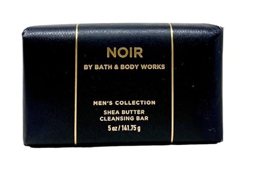 Bath & Body Works Men's Collection Noir Cleansing Bar - 2 Pack (5 oz Each) - Deep, Masculine Scent Avelisse