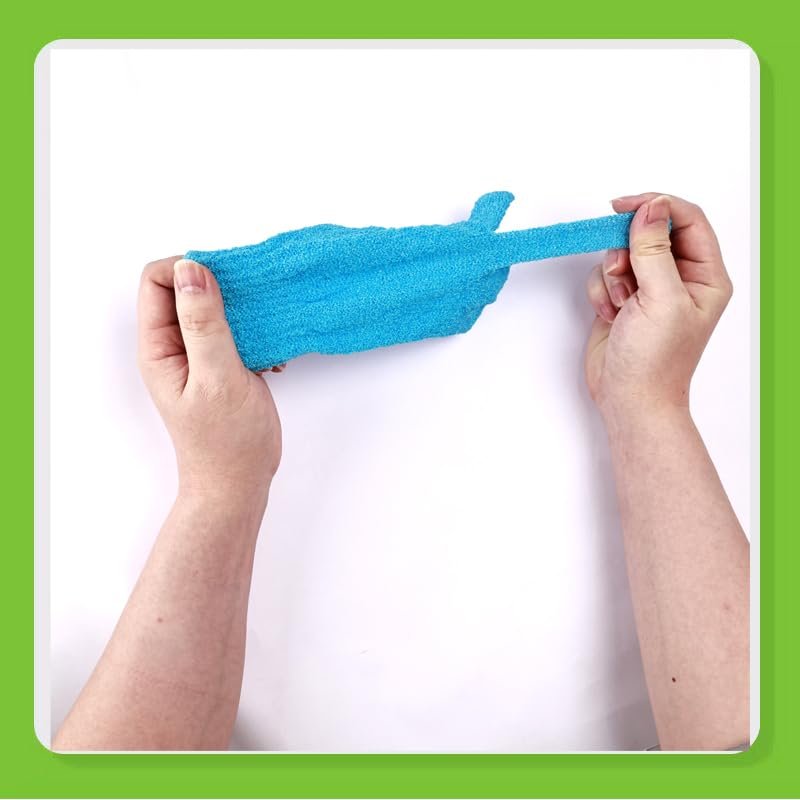 24 Pcs Exfoliating Bath Gloves Shower Gloves - 12 Colors Double Sided Nylon Body Scrubber for Spa, Massage & Skin Care - görsel 7