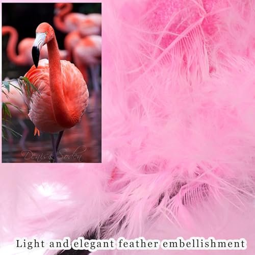 MAOTTIE Flamingo Headband for Women - Pink Valentine's Day Hair Accessory, Adjustable Plastic Cute Headwear - görsel 12