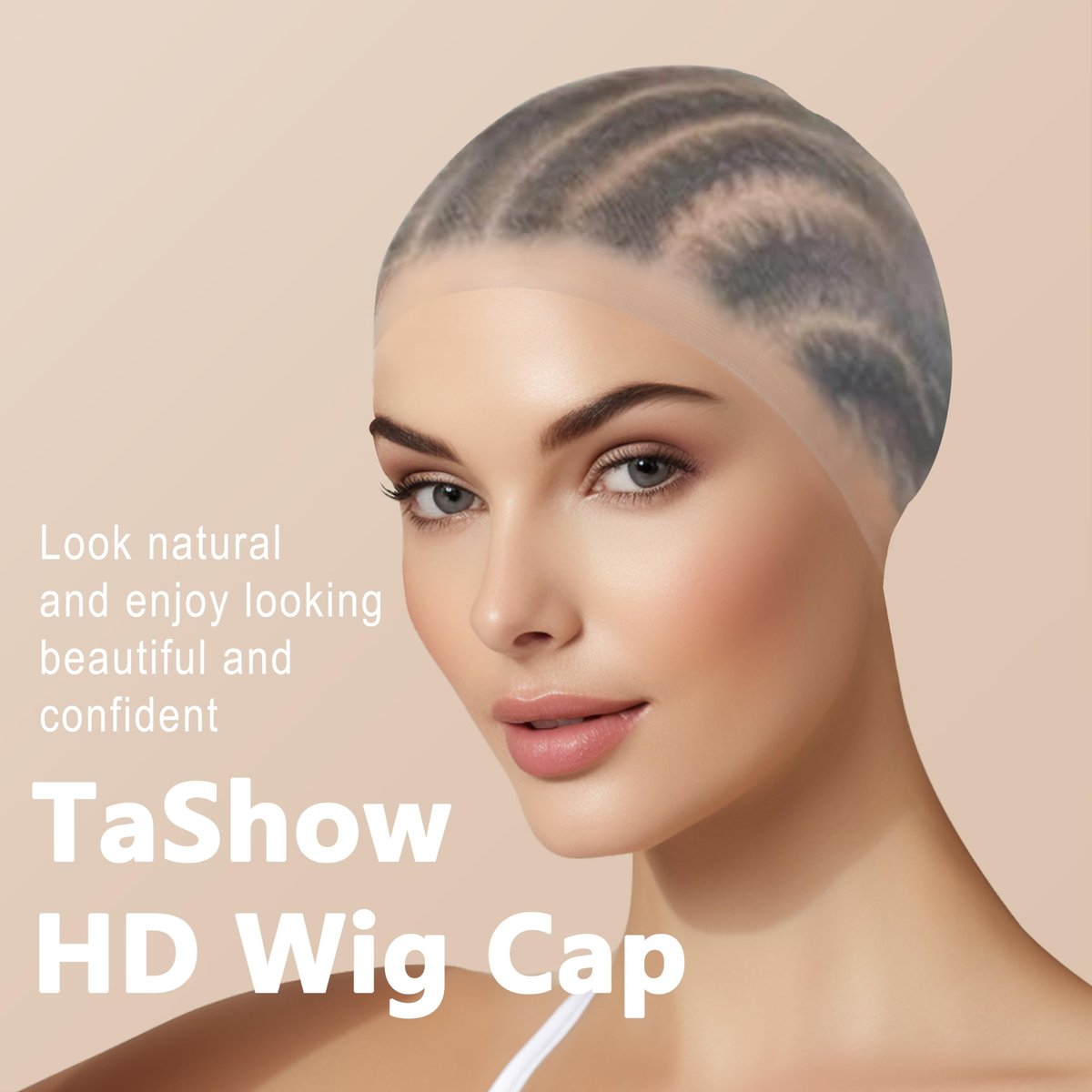TaShow 30 Pack Ultra Thin Transparent Wig Caps for Women – Breathable Nylon Stocking Cap for Long Thick Hair with Elastic Band - görsel 14