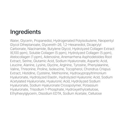 SUNGBOON EDITOR Deep Collagen Serum with 5% Volufiline, 58% Low Molecular Collagen & 2% Niacinamide - Hydrating & Smoothing Face Serum, Korean Skincare, 1.01 fl oz Avelisse