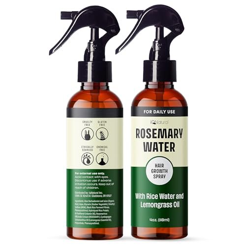 IQNATURAL Rosemary Water Spray for Hair Growth - Root Enhancer, Strengthen & Thicken Hair - Made in USA - 4 oz Avelisse