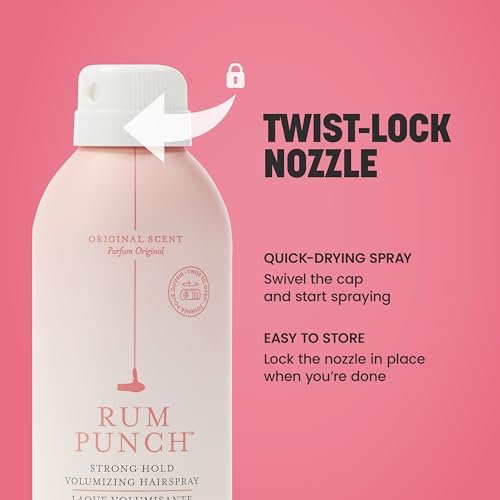 Drybar Rum Punch Strong Hold Volumizing Hairspray – 24-Hour Hold, Instant Volume, No Flakiness (9 oz) Avelisse