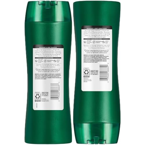 Suave Rosemary & Mint Shampoo and Conditioner Set – Invigorating Frizz Control for Soft, Shiny Hair – 12.6 oz Each Avelisse