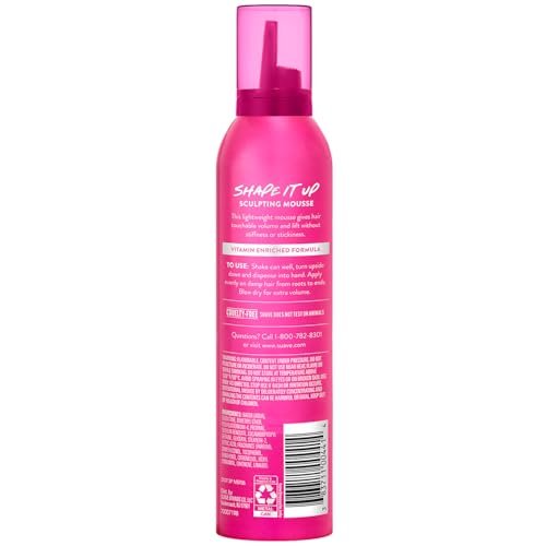 Suave Extra Hold Mousse for Curly Hair, Wavy, All Hair Types, Moisturizing & Nourishing, Foam, Scented 9 oz (Pack of 2) Avelisse