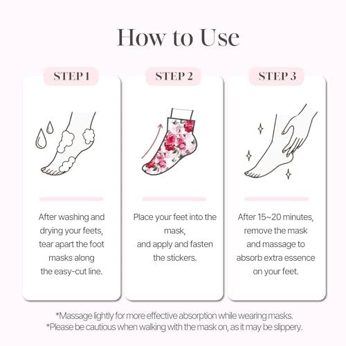 Koelf Rose Petal Satin Foot Mask (5 Pairs) – Korean Intensive Nourishing Socks for Smooth, Soft Feet - görsel 14