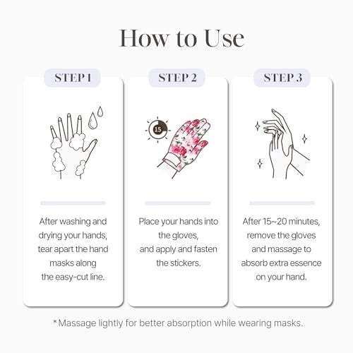 Koelf PETITFEE Rose Petal Satin Hand Mask (5 Pairs) – Intensive Nourishing & Moisturizing Gloves with Peptide, Collagen, Shea Butter for Silky Smooth Hands - görsel 14
