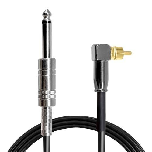 PMUBEAUTY 2 Pack Premium Tattoo Machine Clip Cable Cord - RCA to 6.35mm Connector Power Supply for Rotary Tattoo Machines - görsel 18