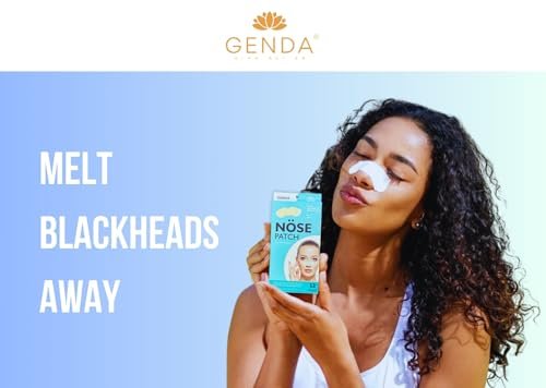 GENDA Blackhead Remover Nose Pore Strips for Deep Cleansing, Hydrocolloid Nose Patches - 12 Strips - görsel 16