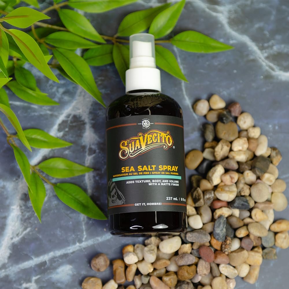 Suavecito Sea Salt Spray - Natural Hair Volume & Texture, Light Flexible Hold, Alcohol & Paraben-Free, 8 oz - görsel 14