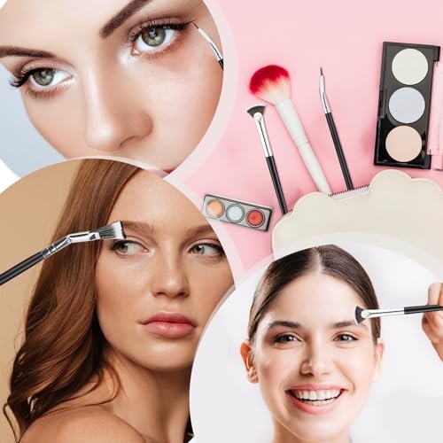 Folding Angle Lash Brush – Scalloped Mascara Fan Brush for Natural Lifted Lashes - görsel 14