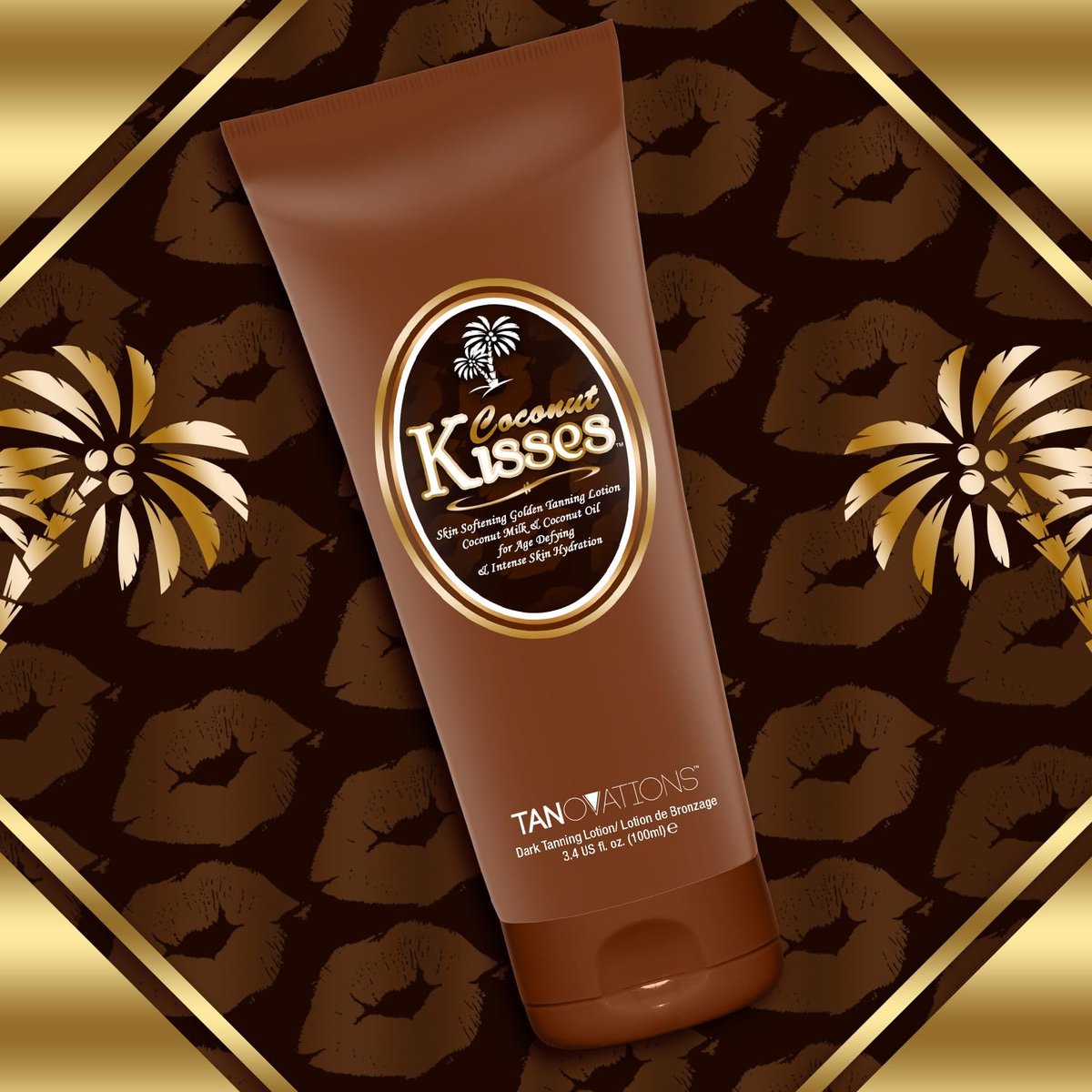Ed Hardy Coconut Kisses Golden Tanning Lotion – Cruelty Free, Gluten Free, Mineral Oil Free, DHA Free, 3.4 oz Avelisse