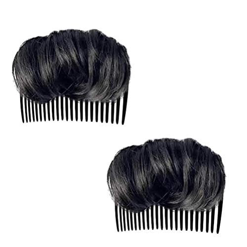 Stylebest Volume Hair Base Invisible Hair Pad - Light Brown, Dark Brown, Black - Bun Maker Insert Tool for Women - görsel 18