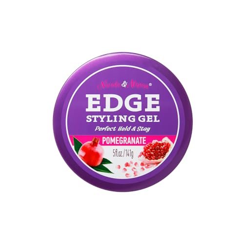 Nicole & Alyssa Edge Control Gel 5oz – Pomegranate Extract, Long-Lasting Hold, No-Flake Formula, Sleek Finish Avelisse
