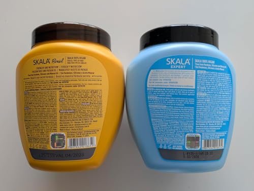 AWEGOO SKALA Hair Type 3ABC - Mais Cachos & Passion Fruit Combo - Hydrate Curls, Eliminate Frizz, For Curly Hair - 2-IN-1 Conditioning Treatment & Cream to Comb, Blue (35.3 oz) - görsel 4