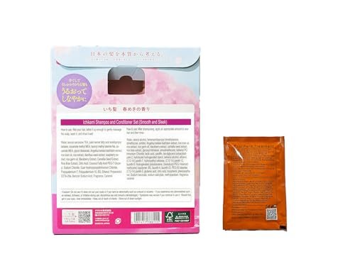 Limited Edition Ichikami Sakura & Cherry Blossom Shampoo and Conditioner Set – Pink and White, 2 Pieces, 8.1 oz Each Avelisse
