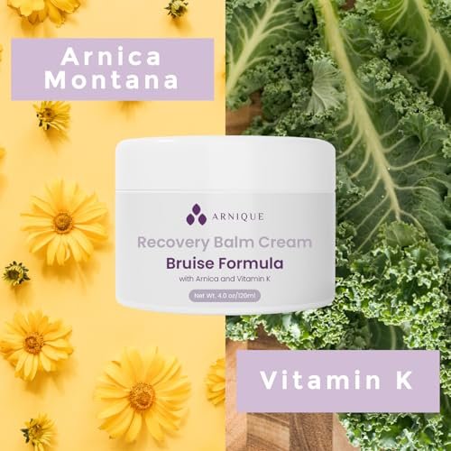 Arnique Arnica Bruise Cream Balm with Vitamin K – Intensive Moisturizing Formula for Seniors with Thin, Mature, Elderly Skin on Legs, Arms, Hands (4 oz) Avelisse