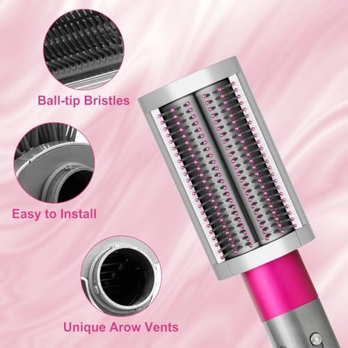 ZEPHBLOW Soft Smoothing Brush for Dyson Airwrap – Replacement Attachment for Fine Hair (Part No. 971891-05, Red) - görsel 14