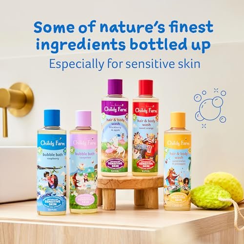 Childs Farm Kids Hair & Body Wash for Dry, Sensitive Skin, Watermelon & Organic Pineapple, 8.4 Fl Oz - görsel 12