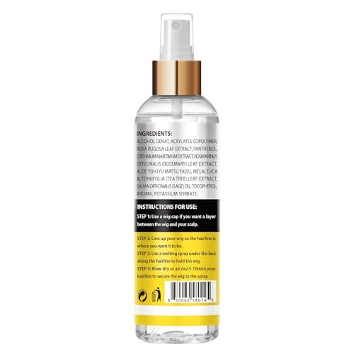 Goiple Lace Melting and Holding Spray – 8.45 fl oz Glue-Less Hair Adhesive for Wigs, Lace Frontals, and Closure Extensions | Strong Natural Hold with Control - görsel 18