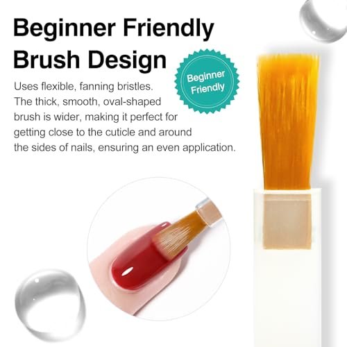 CANNI Gel Base Coat – 9ML Soak-Off UV/LED Base Gel Nail Polish, Long-Lasting Clear Layer for DIY or Salon Use - görsel 12