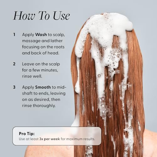 Arey Shower Duo Daily Wash Shampoo and Smooth Conditioner Set - Delay & Reduce Signs of Aging Grey Hair, Retain Moisture, Promote Smoothness - Vegan, Gluten-Free & Cruelty Free (2 Pack) Avelisse