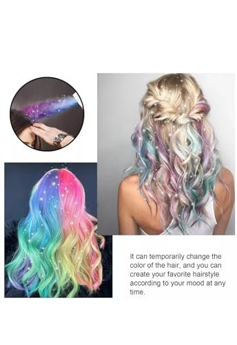 Temporary Hair Color Spray for Parties & Celebrations - 6 Color Variety Pack (6 Cans, 3 oz Each) Avelisse