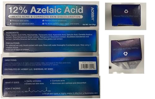 AOBBIY Azelaic Acid Cream – Premium Facial Moisturizer for Sensitive, Acne-Prone & Uneven Skin (1 Oz) - görsel 14