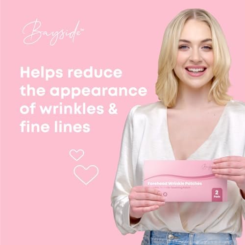 Bayside Forehead Wrinkle Patches | Non-Invasive Reusable Skin Care Solution for Fine Lines & Wrinkles | Pack of 2 Avelisse