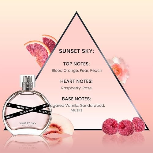 So…? Miss So Set - Gift Collection: Starlet, Sugar Rush, and Sunset Sky Perfumes for Women - Elegant Vanilla Perfume Notes - Cruelty-Free - 3 pc - görsel 8