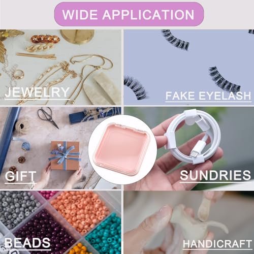 14 Pcs Press On Nail Packaging Boxes with 60 – Box Dimensions: 3 x 3 x 0.7 inches each – Image 14