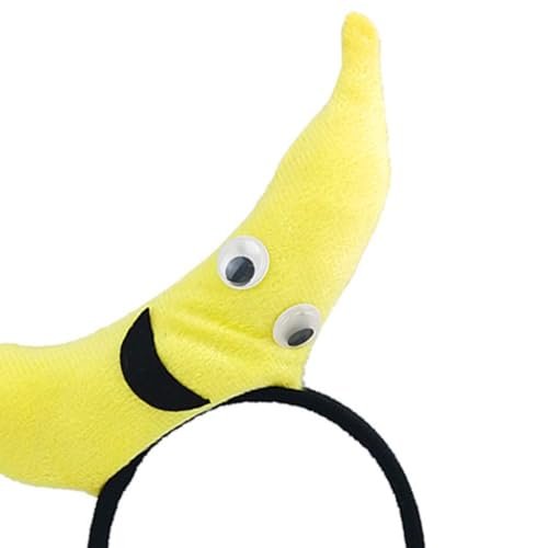 Calsgkspray Banana Headband – Fun Yellow Plush Food Headband for Parties, Costumes, and Everyday Wear - görsel 12